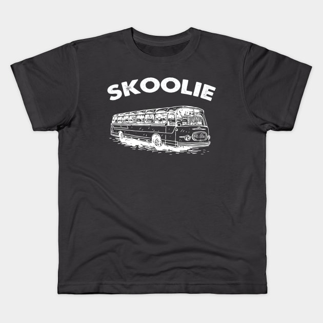 Skoolie Vintage Bus Kids T-Shirt by roamfree